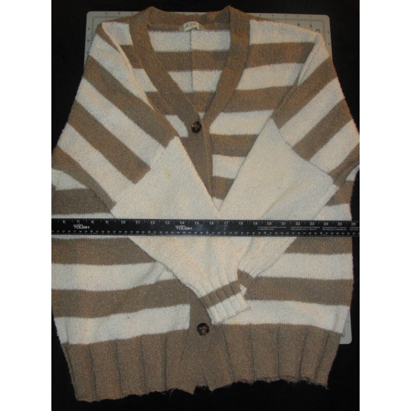 Altar'd State Cardigan Sweater Womens S Comfort Striped