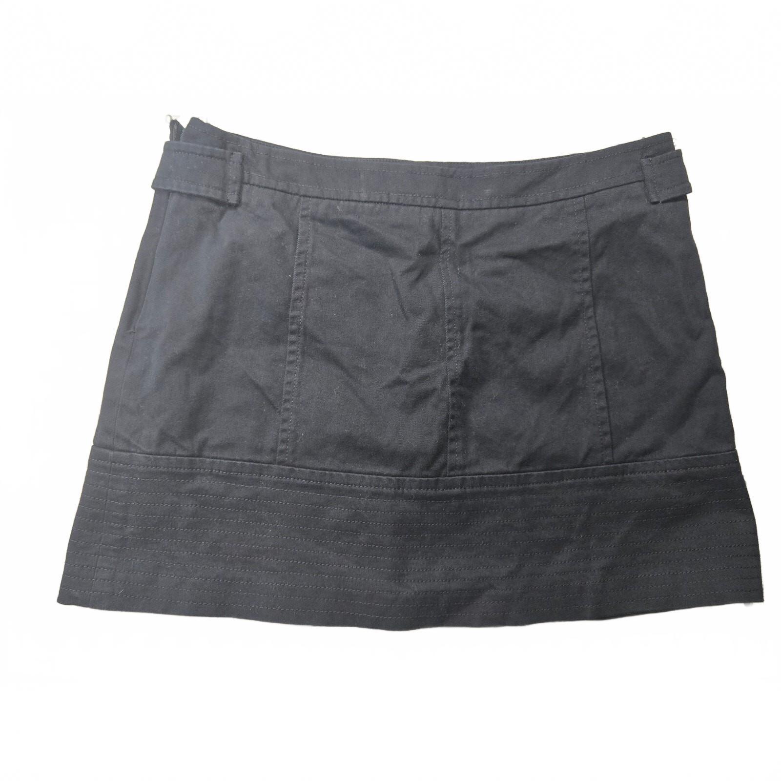 Boston Proper Black Military Button Pencil Skirt Size 12