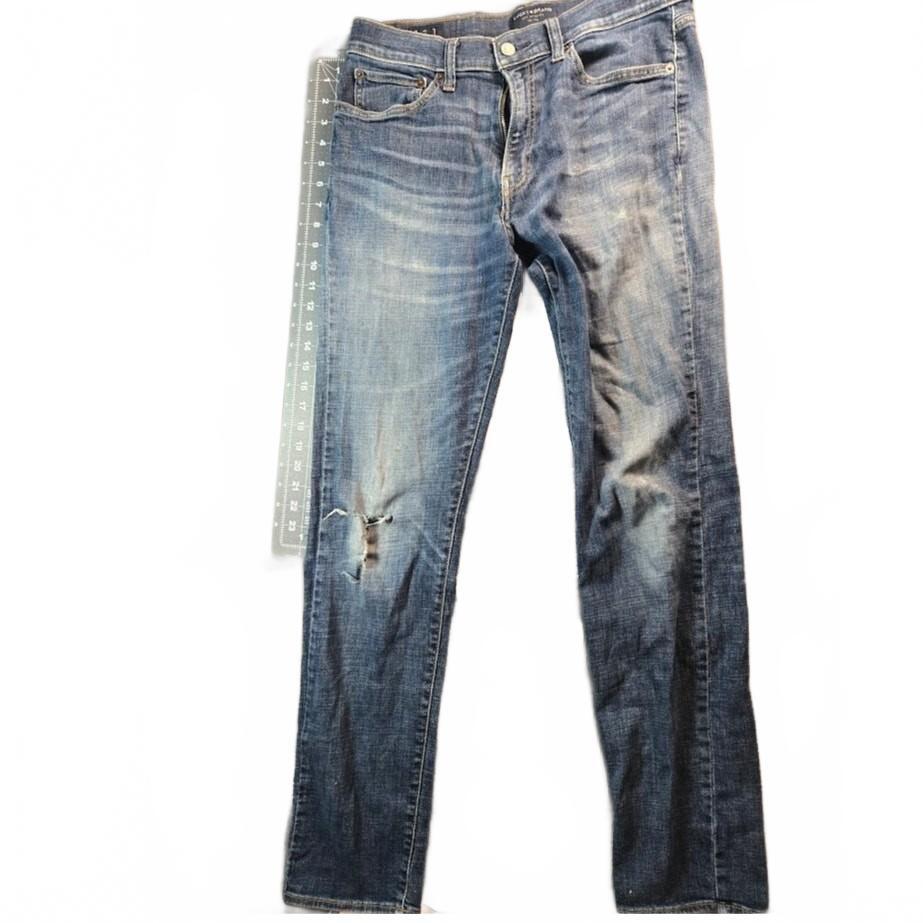 Lucky Brand 121 Slim Straight Jeans Mens Blue Denim 32/34 with Defects