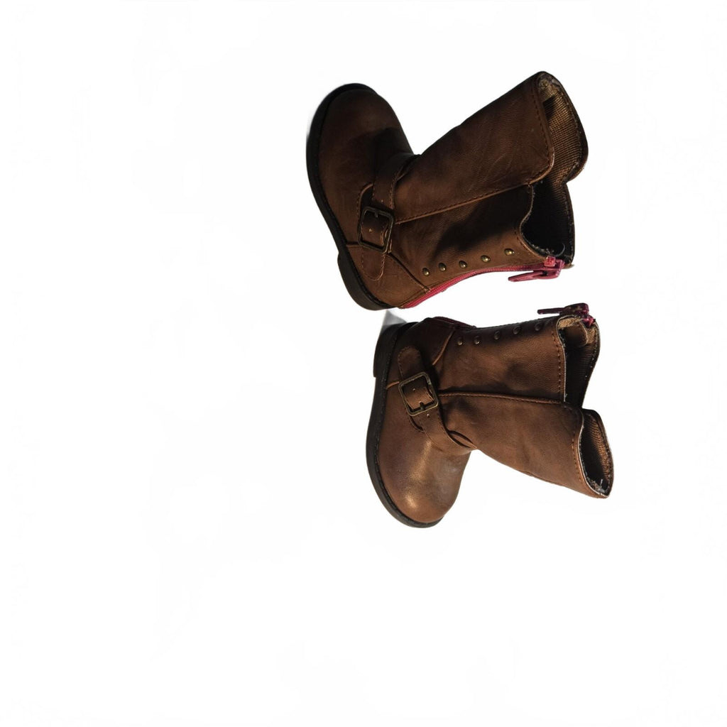 Cherokee Brown Zip Boots Youth size 5