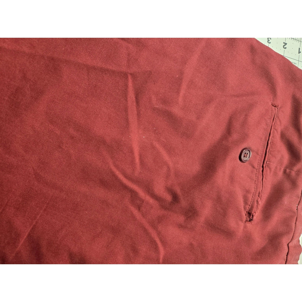 VTG 70s 80s Haband Men's Size 38 Red Flat Front Disco Dress Pants Slacks Size 38