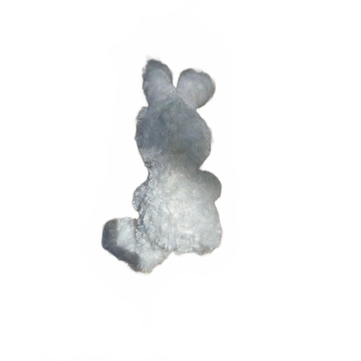 White Easter Bunny Plush with Metallic Purple Foil Accents - Soft and Cuddly