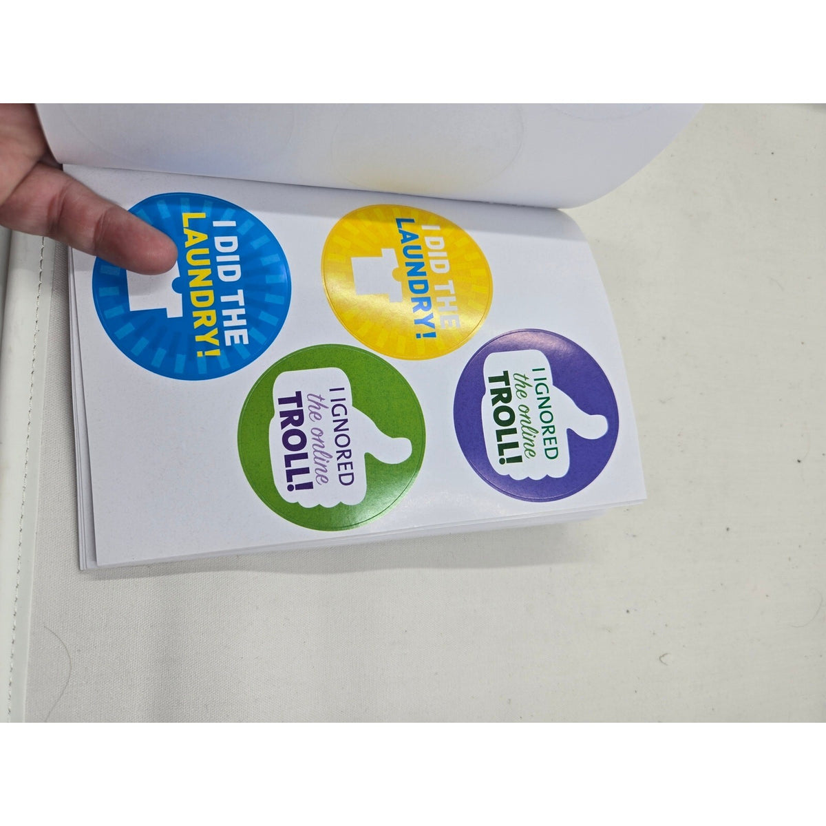 I Adulted! Stickers for Grown-Ups by Robb Pearlman Humor Activity Paperback Book