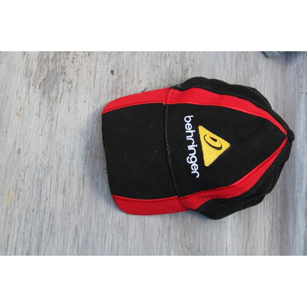Behringer Audio Promo Hat Parts Express  Cap Embroider Black Red Strap back