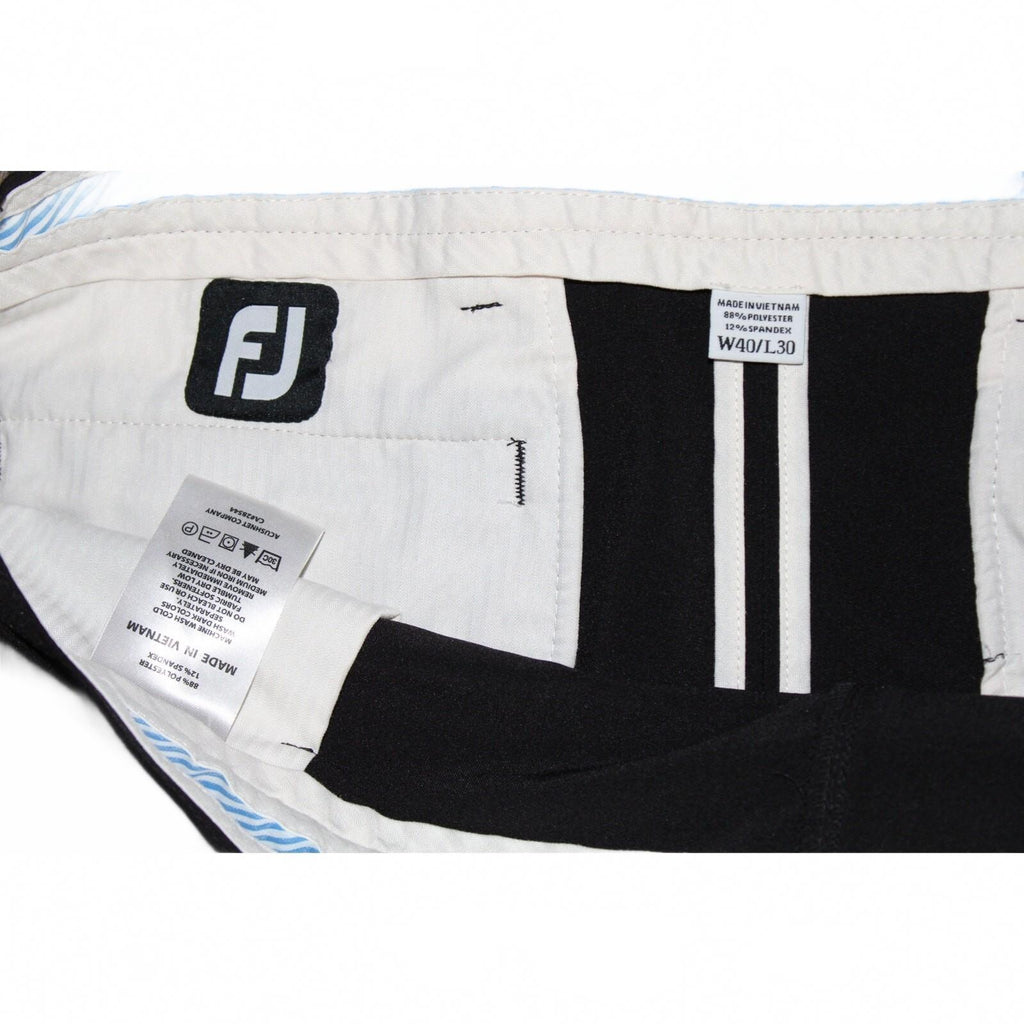 FootJoy Black Chino Style Dress Slacks Men's Size W40 L30 Very Good Condition