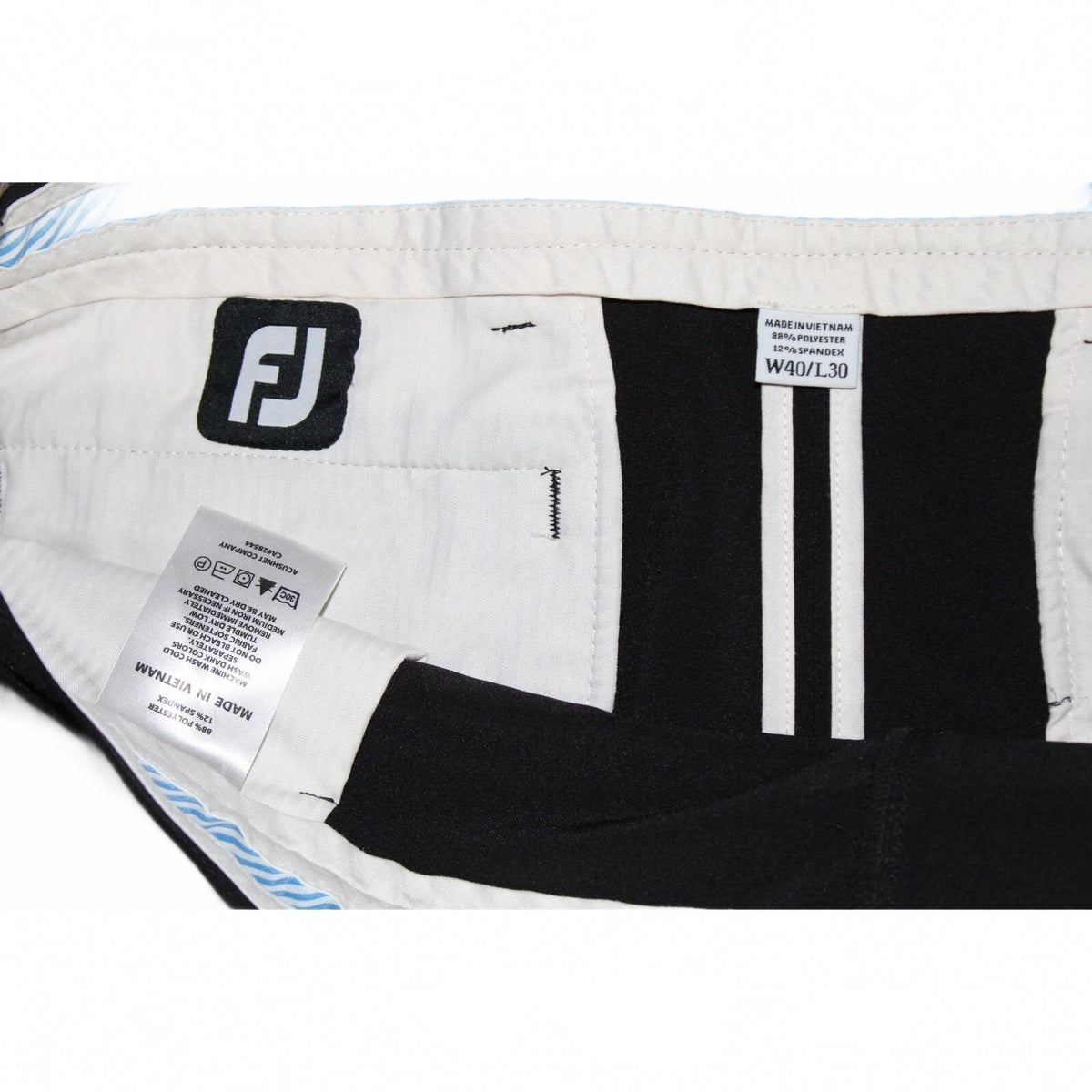FootJoy Black Chino Style Dress Slacks Men's Size W40 L30 Very Good Condition