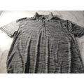 BKE Men's Gray stripped Short Sleeve Collared Button Polo Shirt Size XL Regular