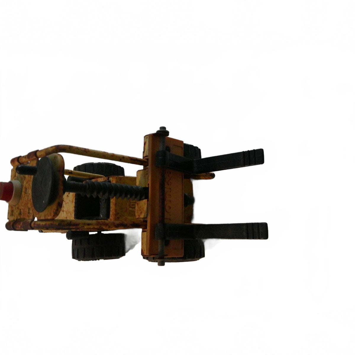 Vintage Tonka Pressed Steel Forklift Toy - Classic Yellow and Black Miniature