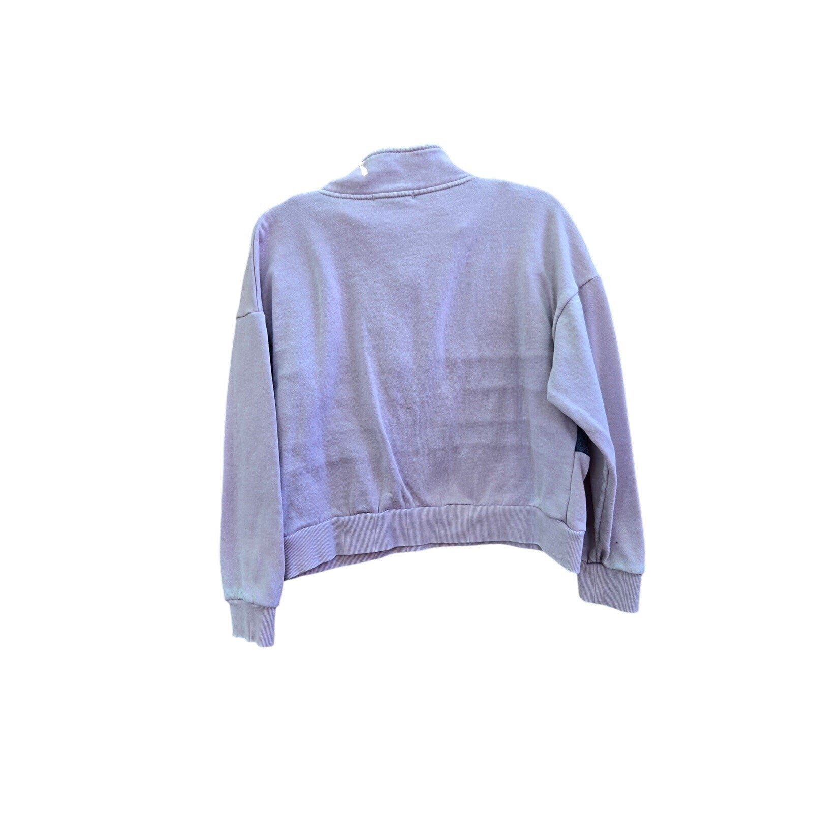 Pink Rose Women's Zip-Up Sweater with Color Block Stripes, Size Medium, Fair