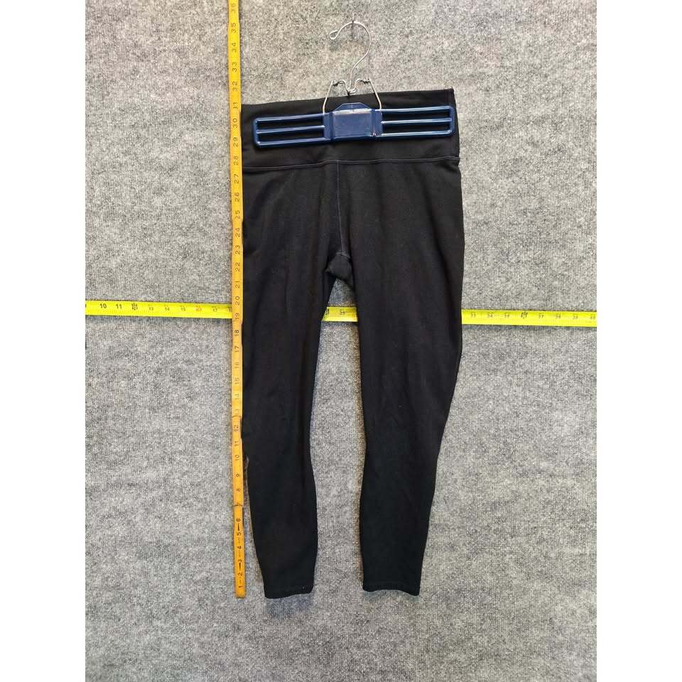 Fabletics PowerHold Black High-Waisted Athletic Leggings Small Crop 7/8