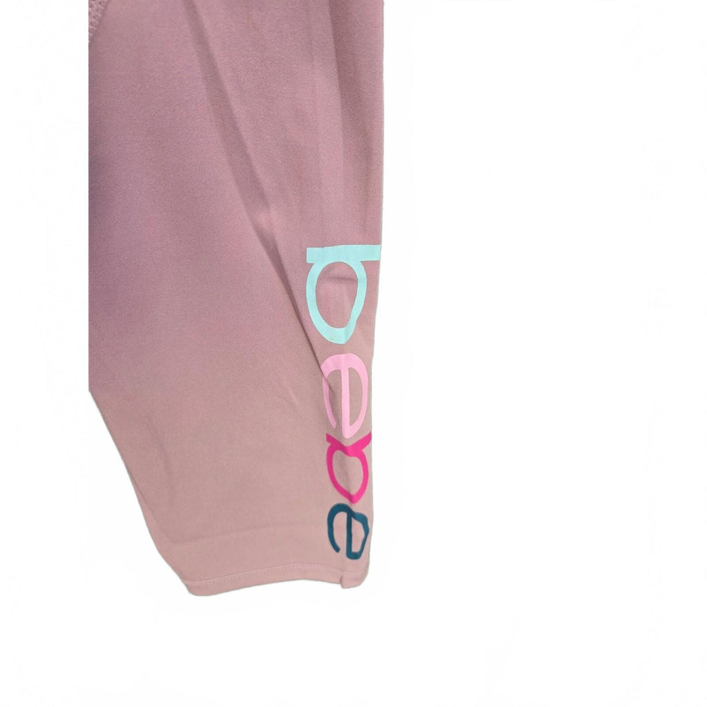 Bebe Sport Womens XL Pink Athleisure Yoga Gym Activewear Leggings