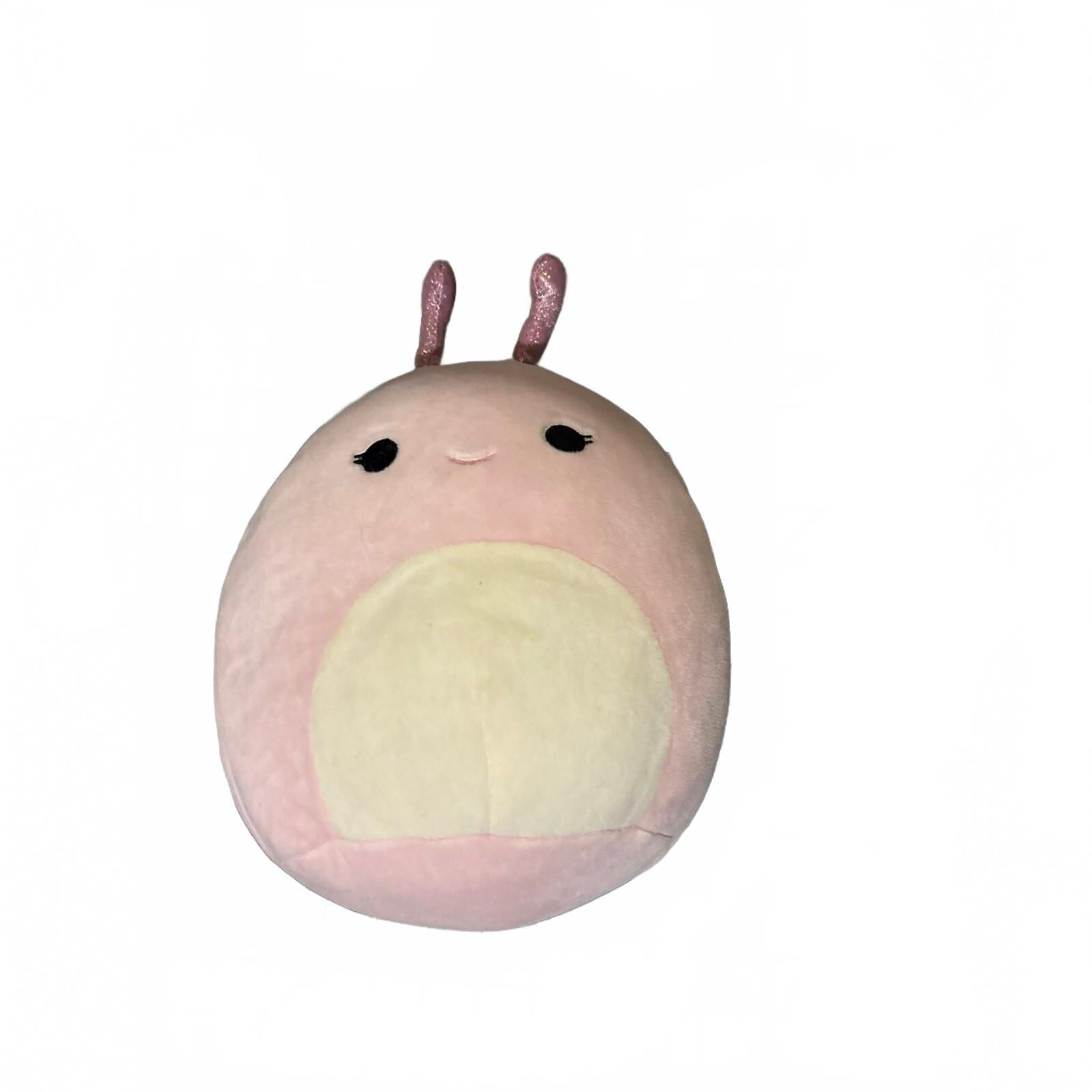 Original Squishmallows Plush Toy - Pink Snail with Rainbow Shell