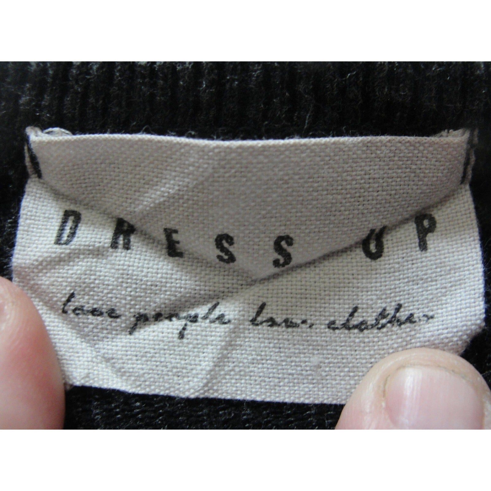 Dress up love people love clothes gray cardigan sweater size small