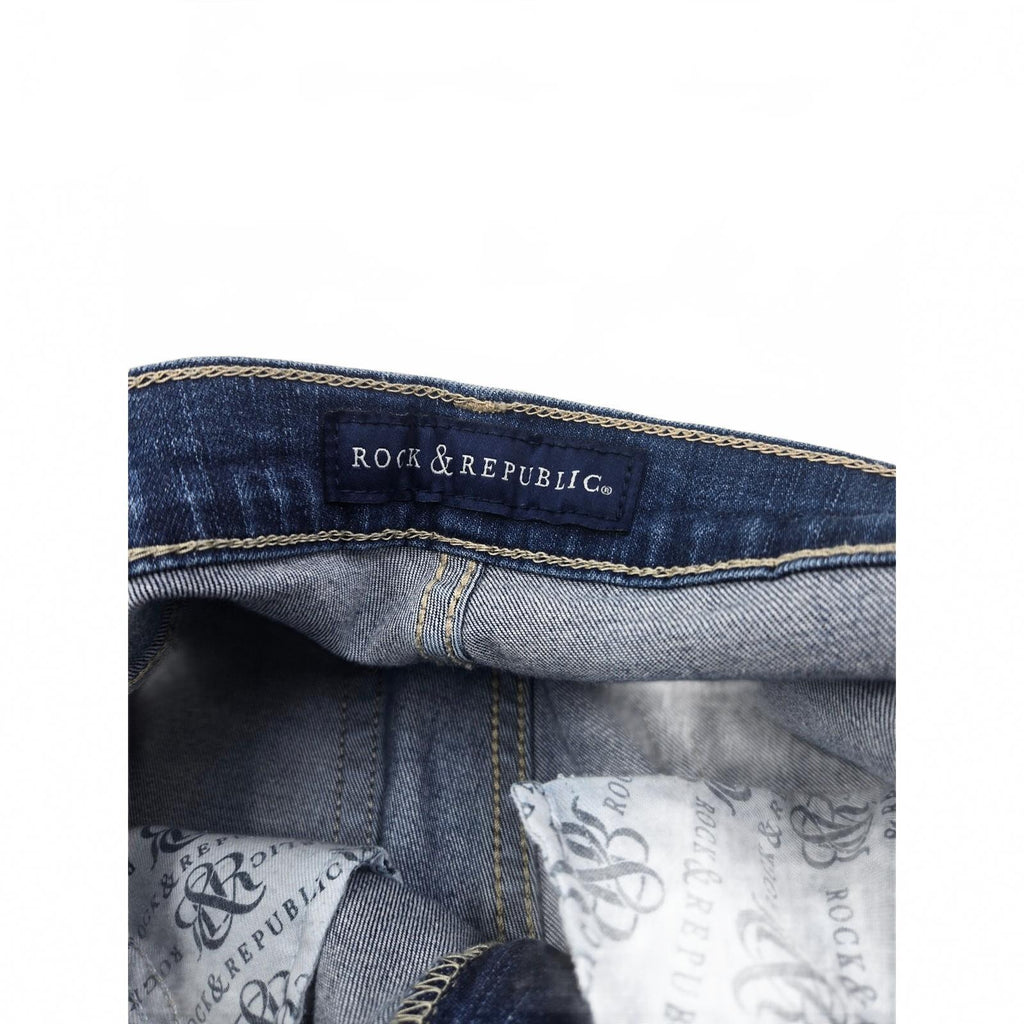 Rock And Republic Women's Jean size 8 Low rise Blue Denim