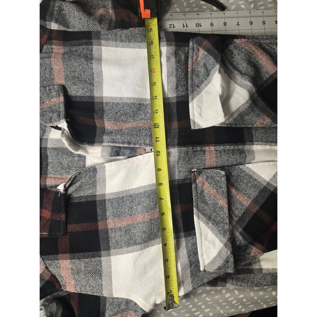 Beach Lunch Lounge Women's Plaid Button-Up Shirt, Multi-Color, Size Medium