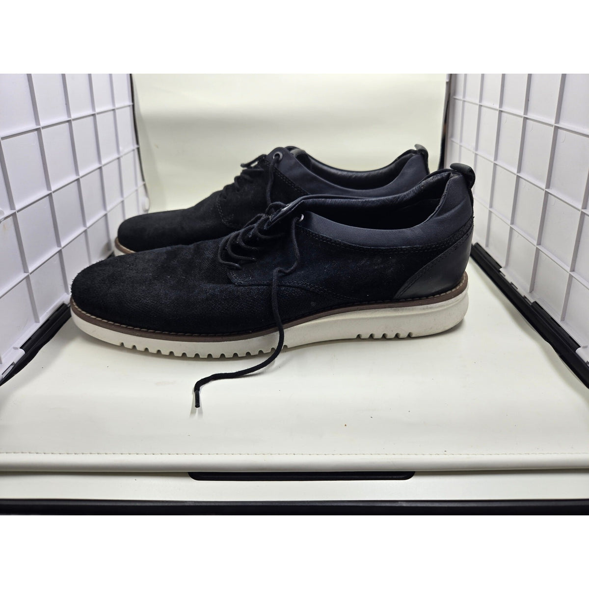 ALFANI Gregor Black Suede Casual Dress Shoes Mens Size 10 M