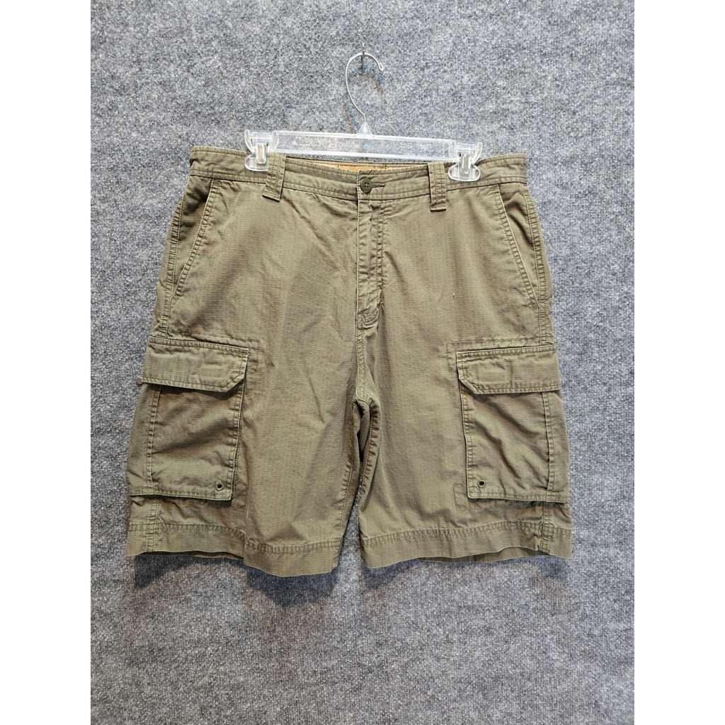 Clearwater Outfitters Men's Size 34 Olive Green Shorts 100% Cotton