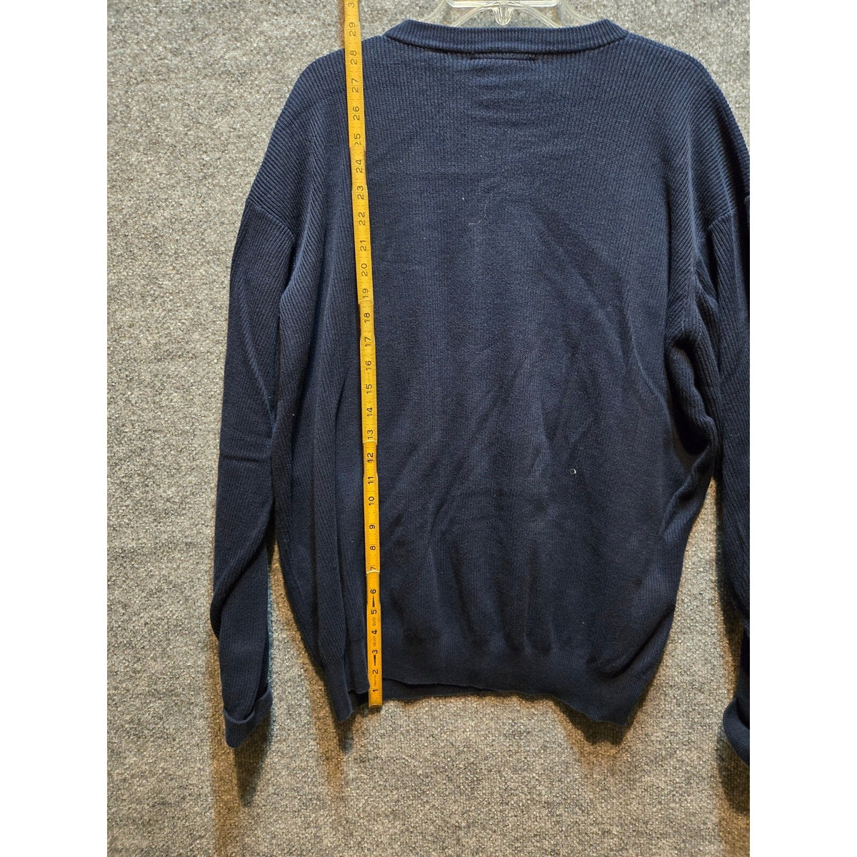 Greg Norman Golf Men's Navy Blue Crewneck Pullover Sweater, Size Large, 100% Cot