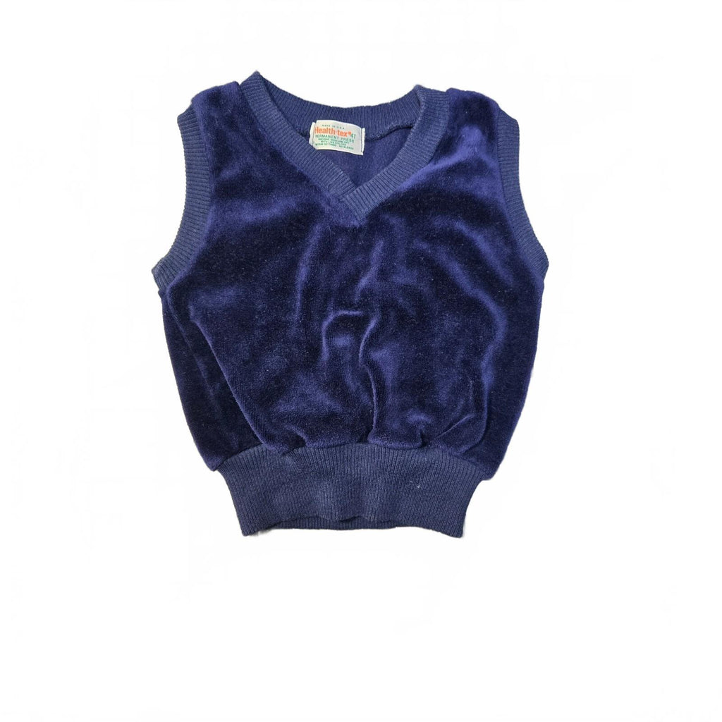 Vintage 70s Health Tex Velvet Vest  3T