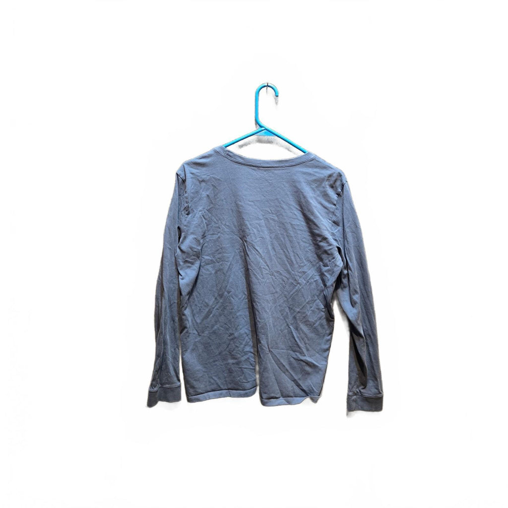 Life is Good Women's Crusher Long Sleeve Graphic Snowman Christmas Blue L