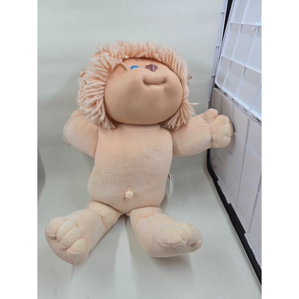 Vintage 1983 Cabbage Patch Kids Koosas Lion Plush Doll, Blue Eyes Peach Yarn