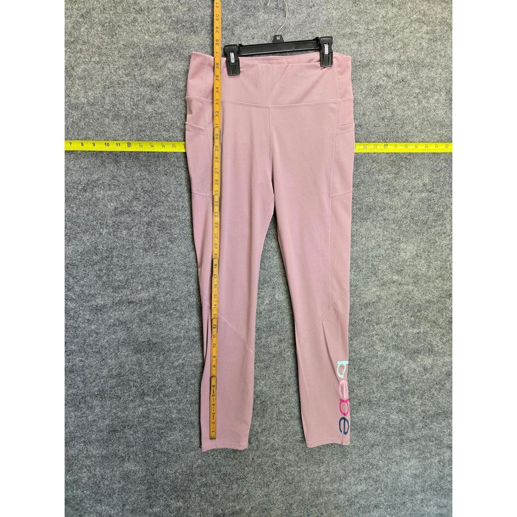 bebe sport Pink XL Leggings with Side Logo