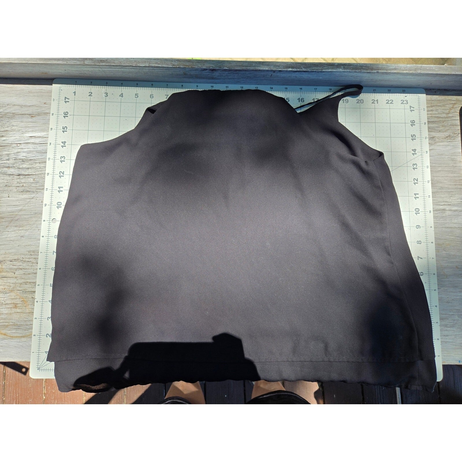 Forever 21 Black Layered Cami Blouse with Spaghetti Straps, Size Large