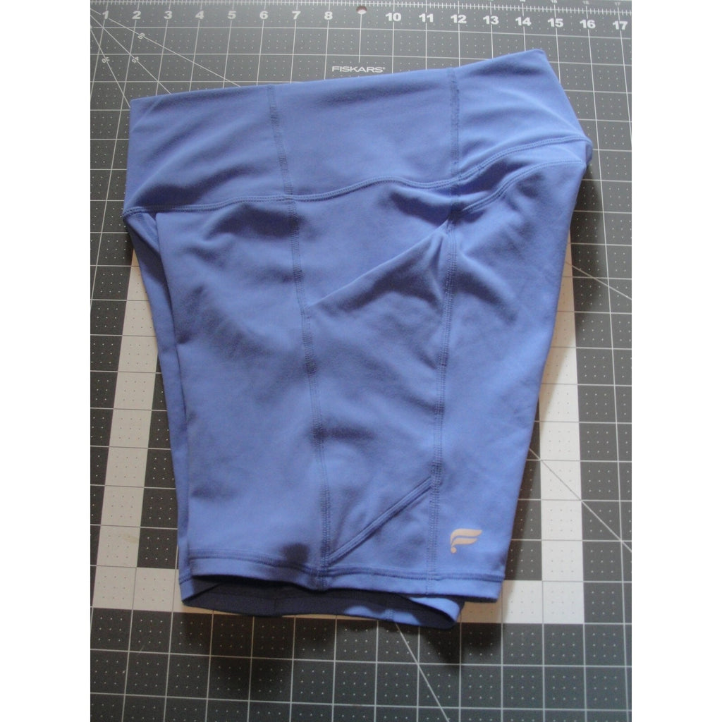 Fabletics Motion365 Biker Shorts – Blue High Waisted Athletic Shorts Large