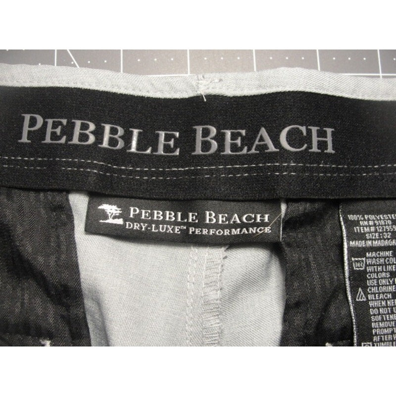 Men's PEBBLE BEACH Performance Men's Golf Shorts size 32 gray