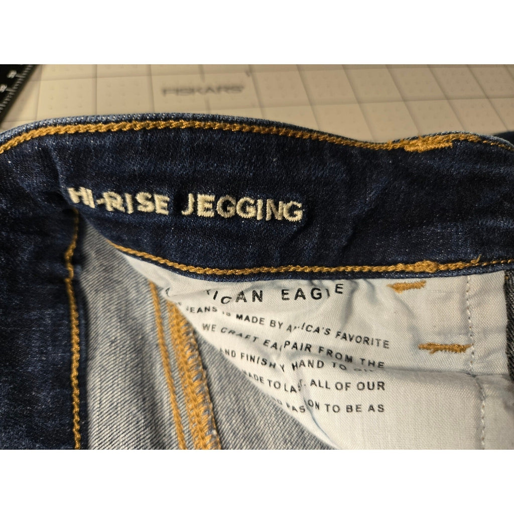 American Eagle Next Level High-Waisted Jegging for Women in Medium Vintage Wash