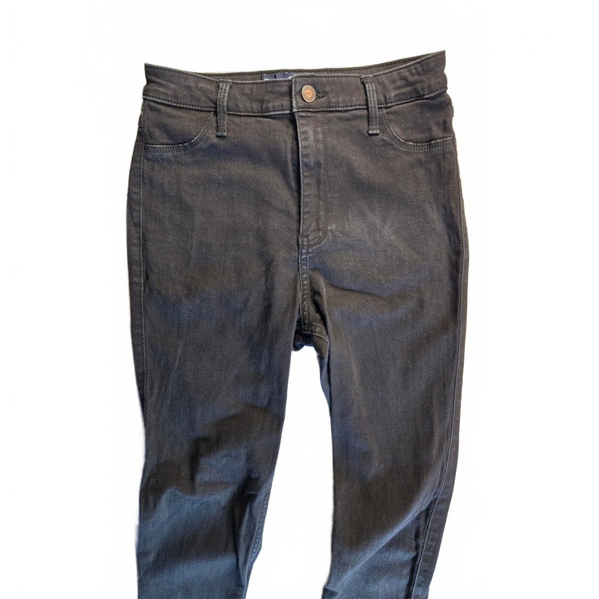 Hollister Women's Black Ultra High-Rise Stretch Denim Jeans Size 7R