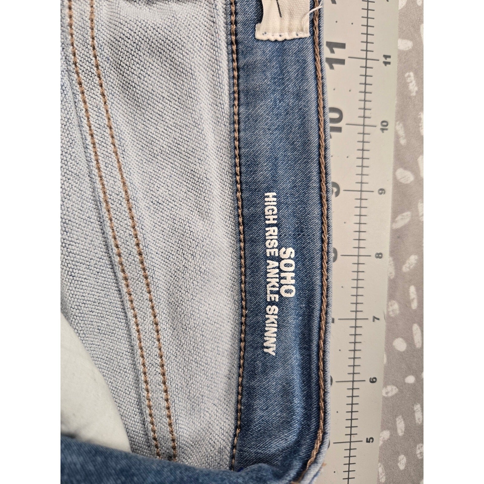 Nicole Miller SOHO High Rise Skinny Blue Denim Jeans - Size 9/10, Good Condition