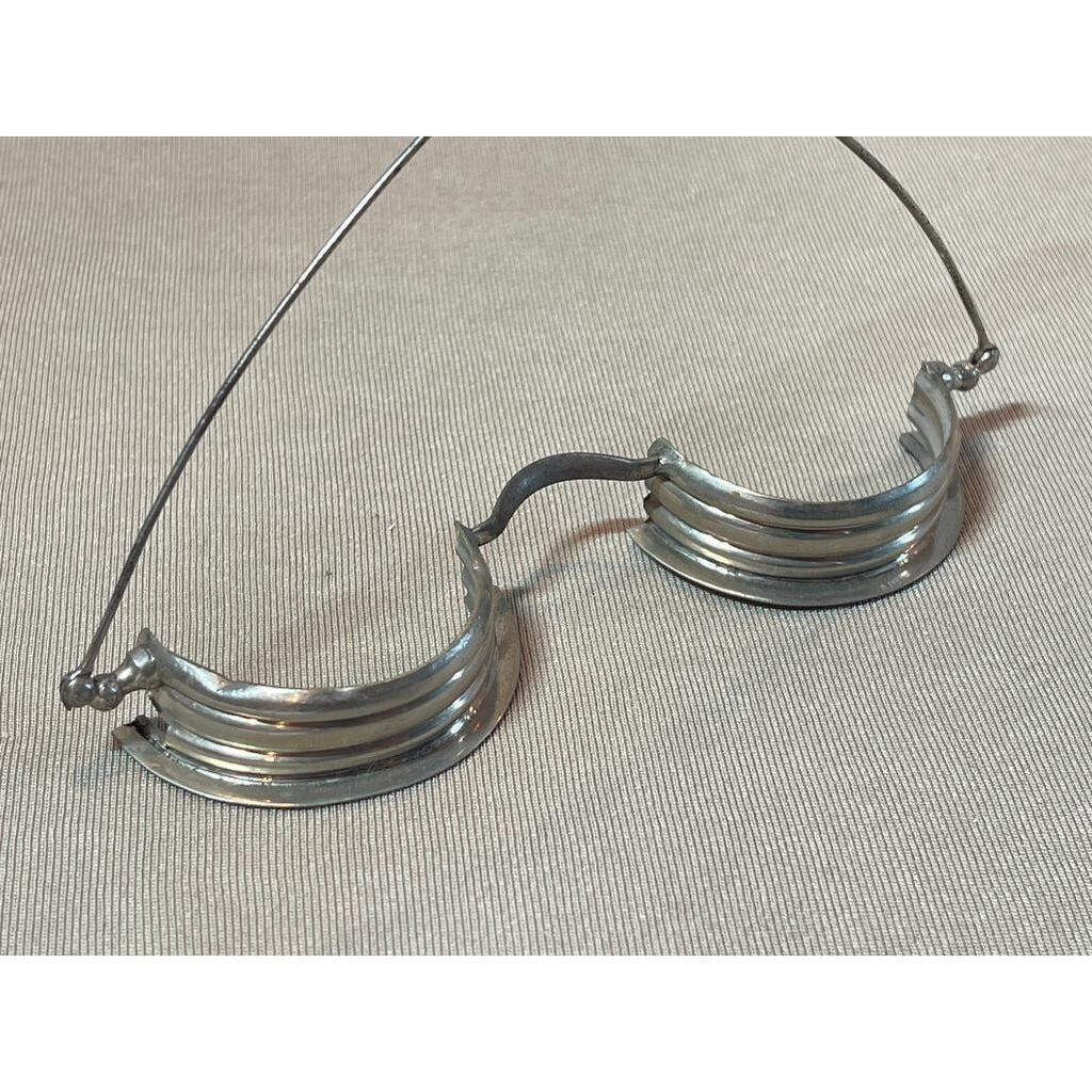 Vintage Metal Optometry Trial Frame Glasses