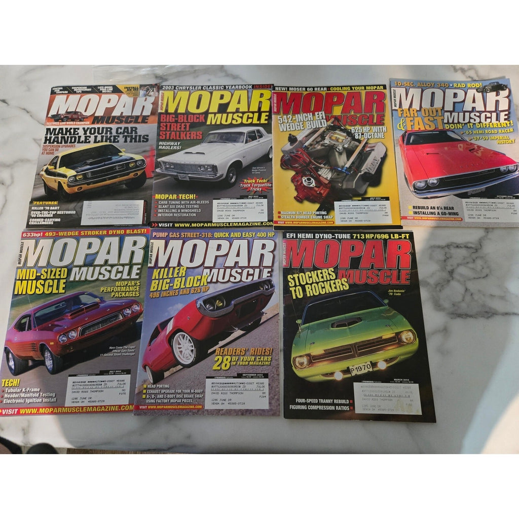 Mopar Muscle Magazine 7-Issue Collection (2003–2006 Vintage Lot)