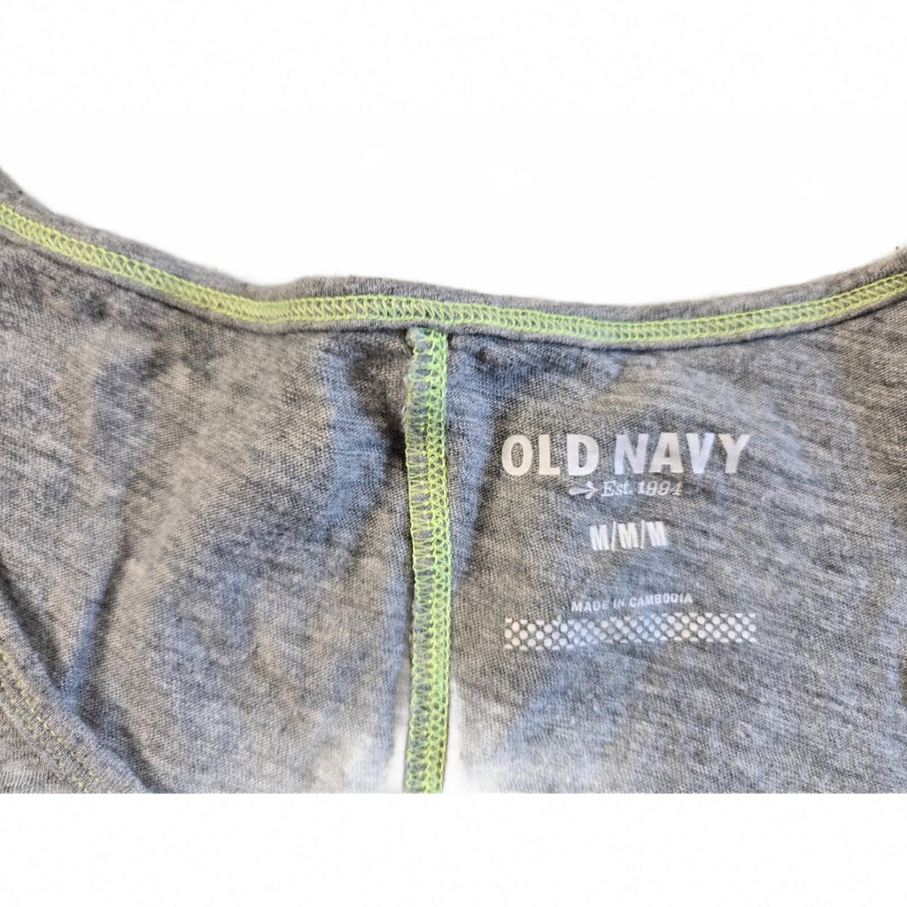 Old Navy Women's Medgray Solid  Neck Sleeveless Pullover Tank Top