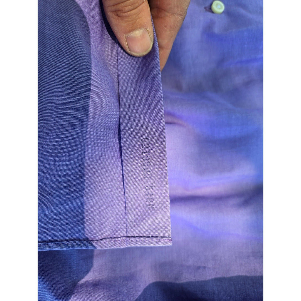 JF-J Ferra Men's XL Purple Slim Fit Dress Shirt - Long Sleeve, Stretch Fabric
