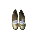 Cole Haan Nike Air Women's Green Snakeskin Heels - Size 8.5, Very Good Condition