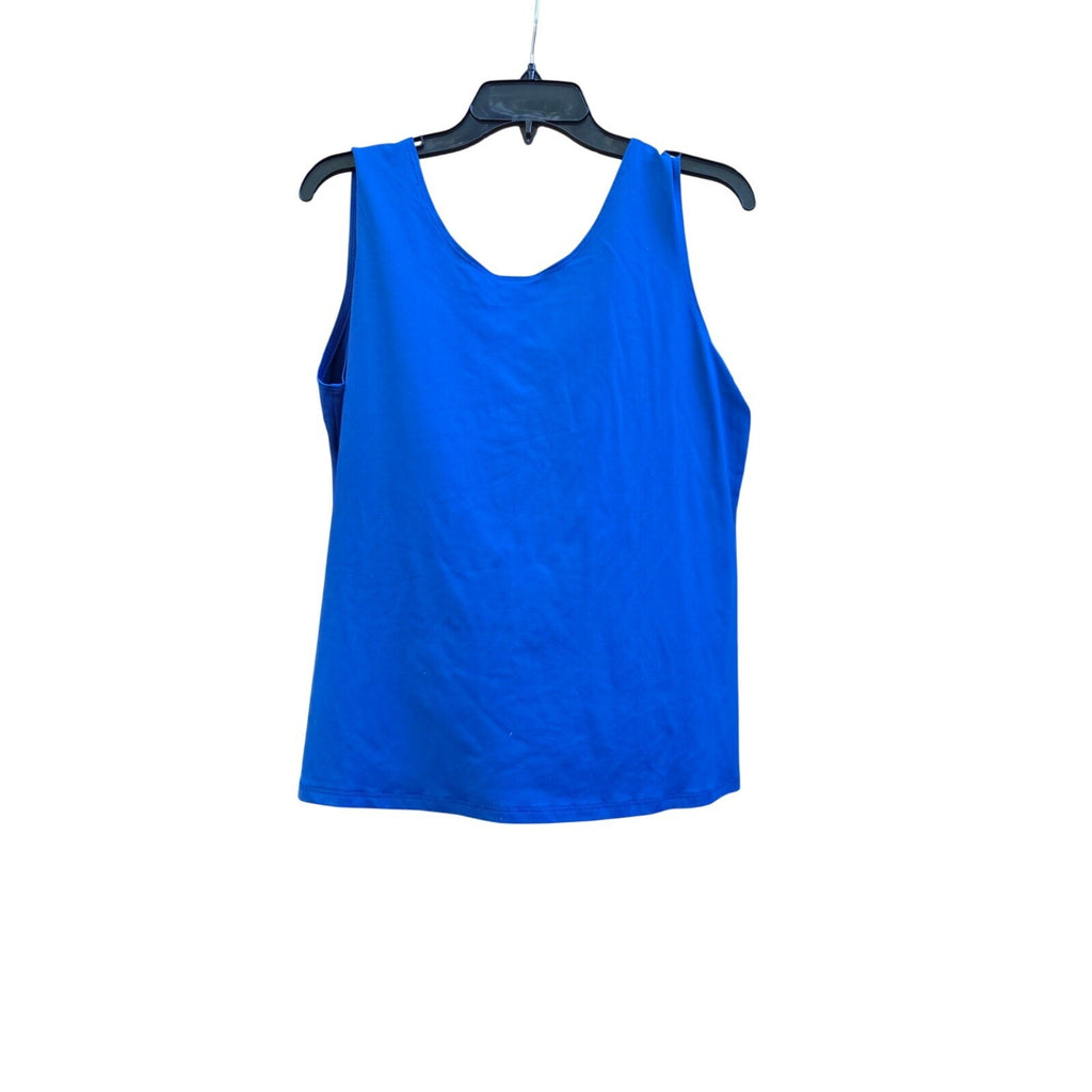 Chico's Cobalt Blue Sleeveless Tank Top Shell, Size Medium, Very Good Condition