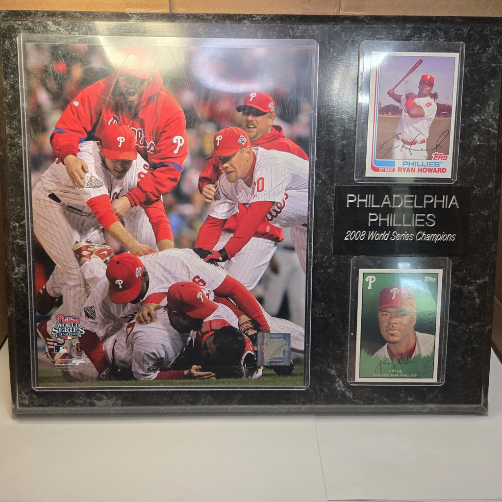 Philadelphia Phillies 2008 World Series Champions Commemorative Display with Aut