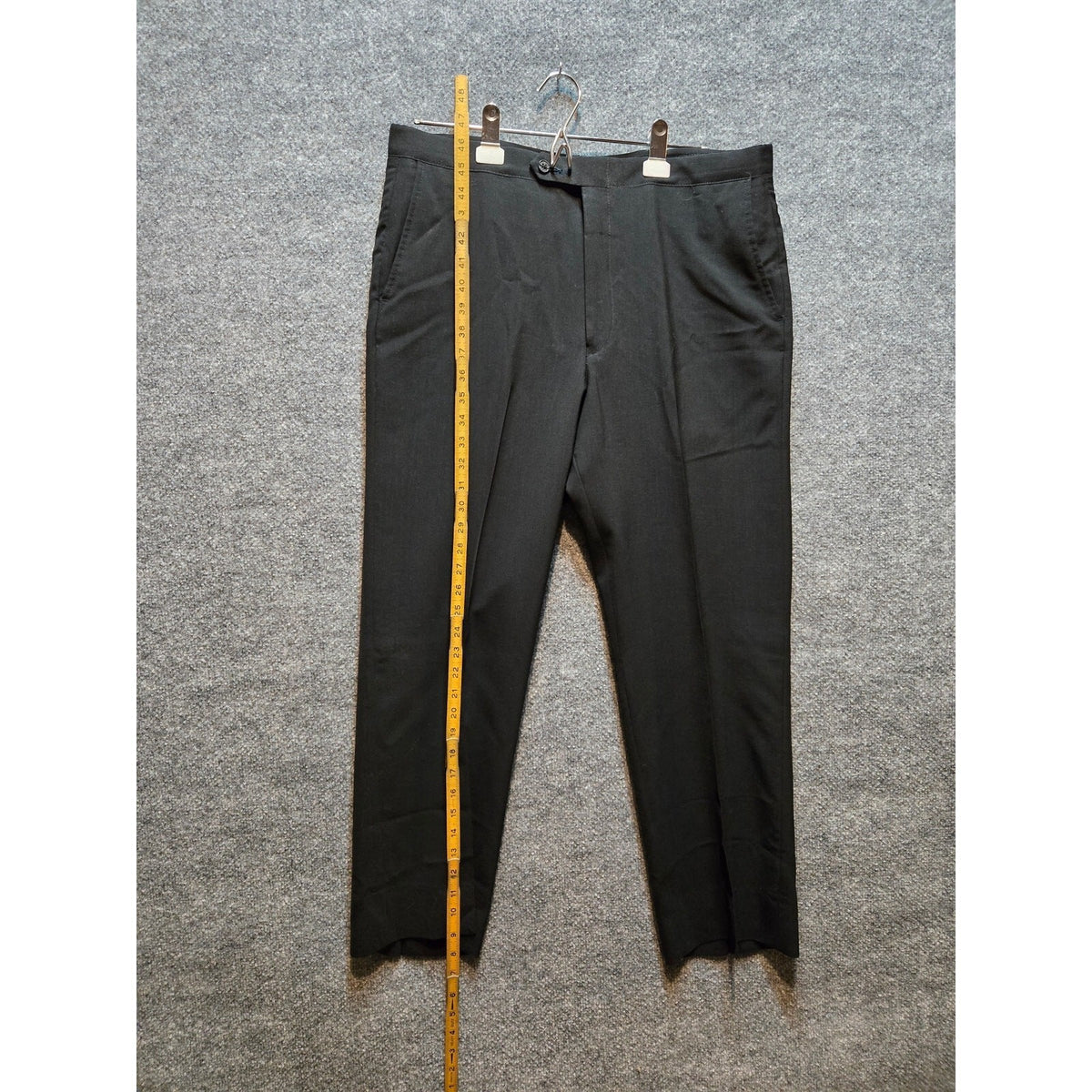 Vintage 70s Sansabelt Ltd Jaymar-Ruby Black Trousers Dress Slacks  31 x 37