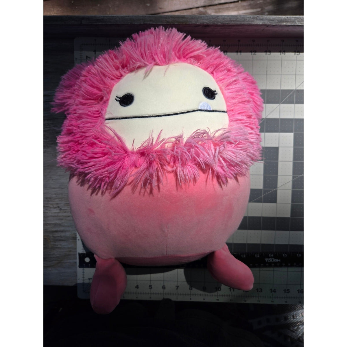 Rare 16 Inch Hailey Bigfoot Yeti Hot Pink Squishmallow KellyToy 2023 Excellent