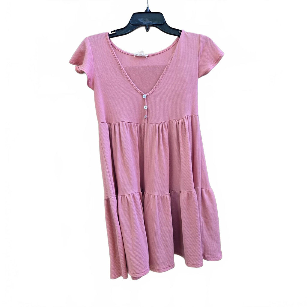 See You Monday Pink Mini Dress - Casual, Flattering Fit, Vibrant Color, Size Me