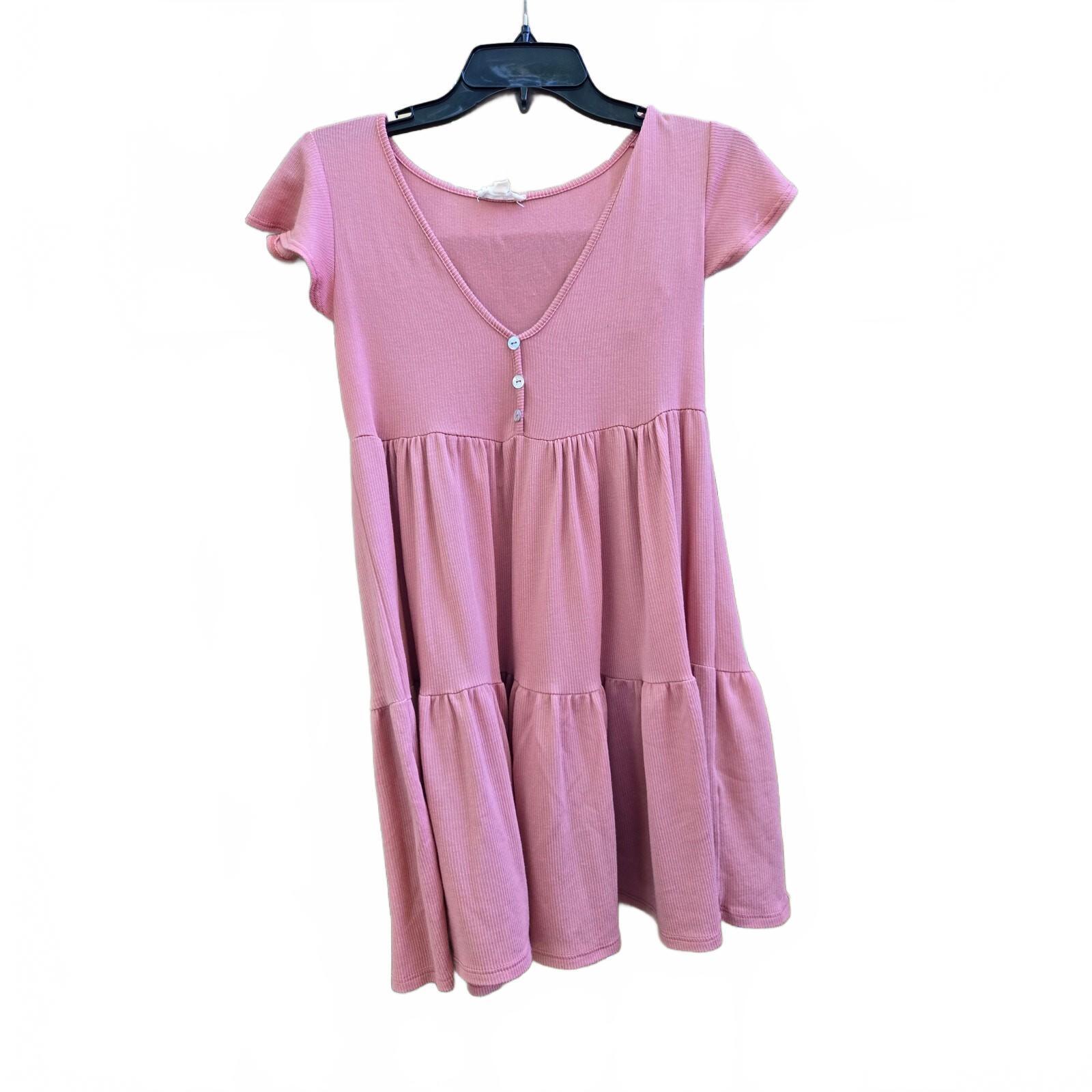 See You Monday Pink Mini Dress - Casual, Flattering Fit, Vibrant Color, Size Me