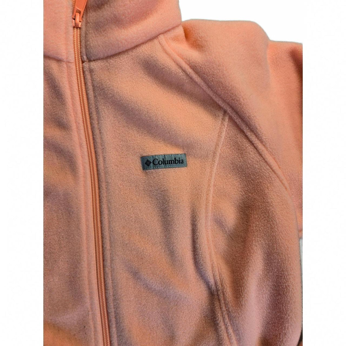Columbia Pink Full-Zip Fleece Jacket Medium