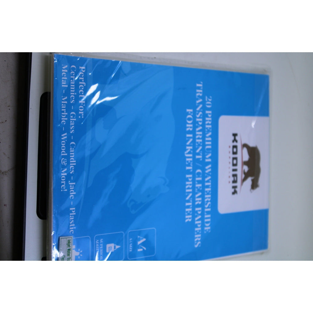 A-SUB Waterslide Decal Paper Inkjet Clear 8.5x11  Water Slide Transfer Bundle