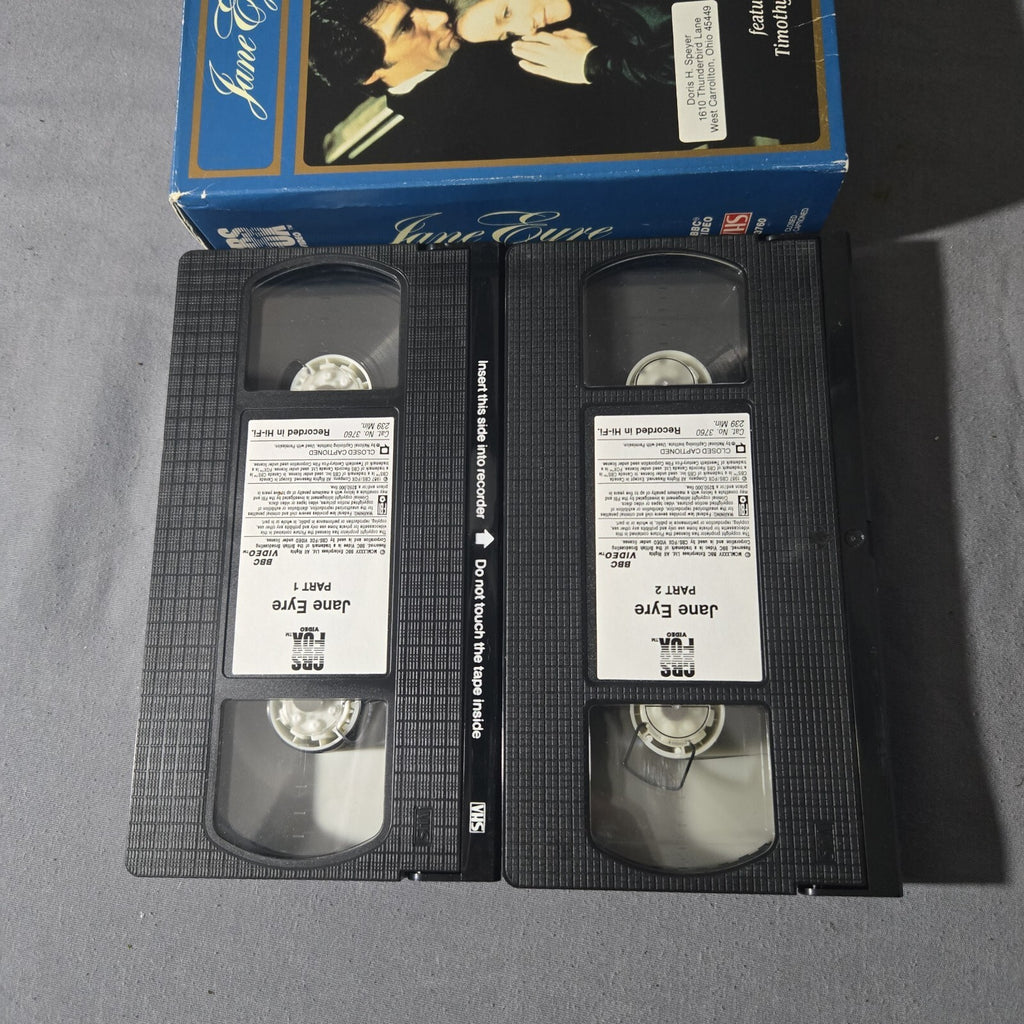 Jane Eyre (VHS, 1995, 2-Tape Set)