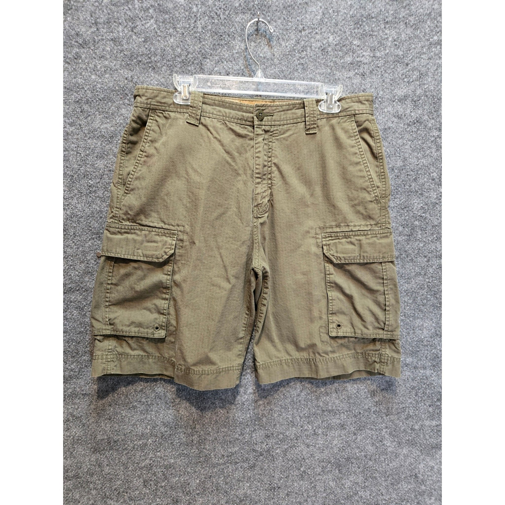 Clearwater Outfitters Men's Size 34 Olive Green Shorts 100% Cotton