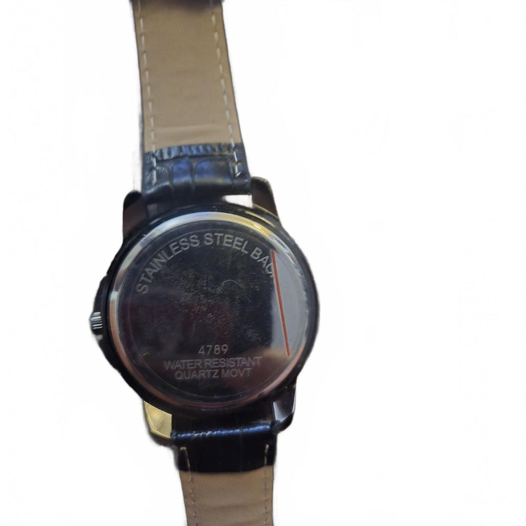 George Men’s Watch Black Leather Band Needs New Battery
