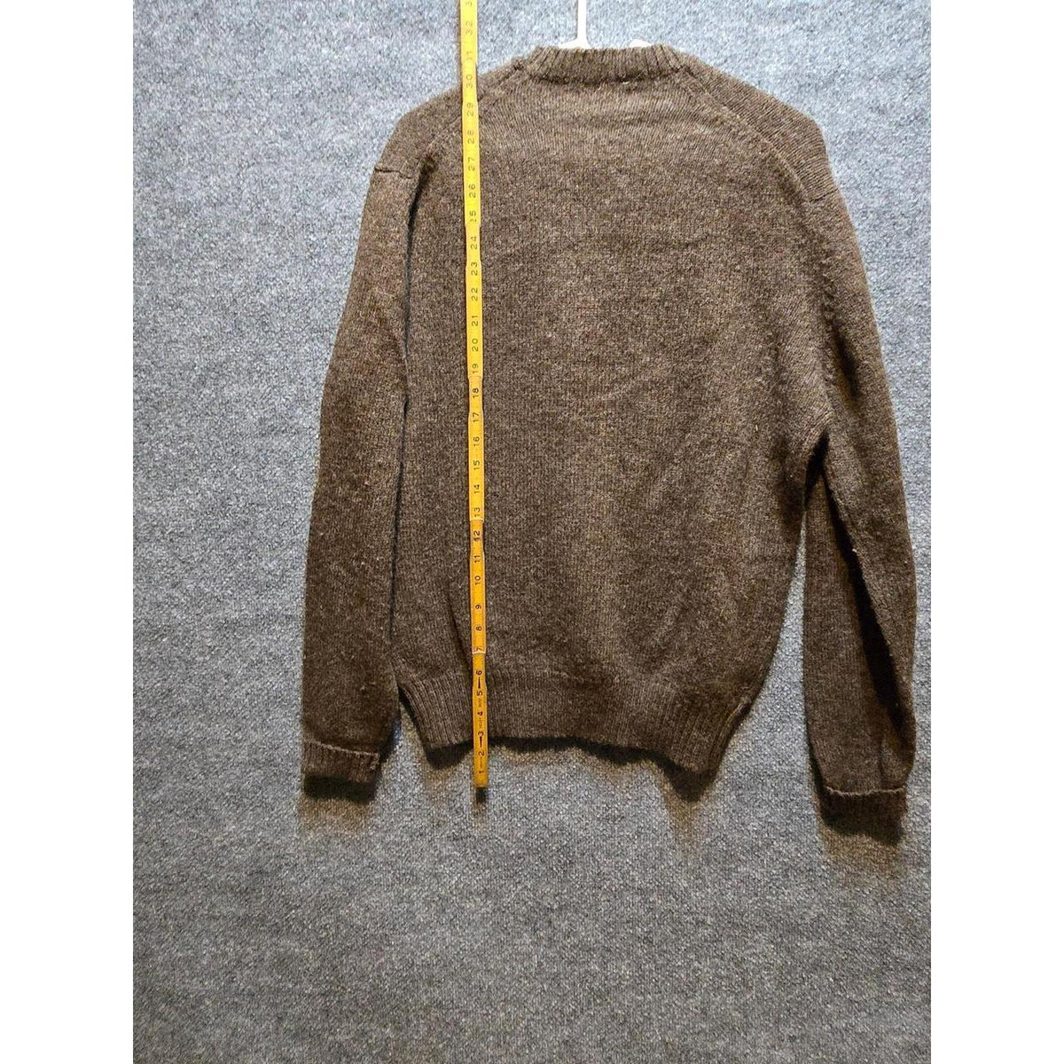 Braemar & Archie Brown Shetland Wool Argyle Sweater Brown Men's XL Very Good