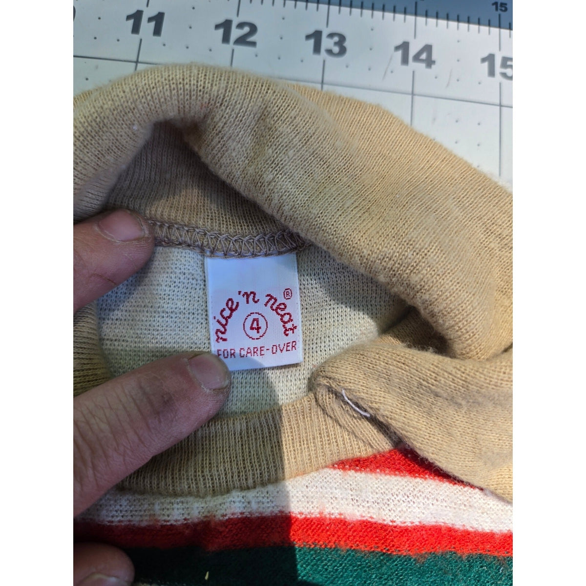 Vintage 80s Toddler Striped Polo Sweater Size 4T - Multi Primary Color Knit